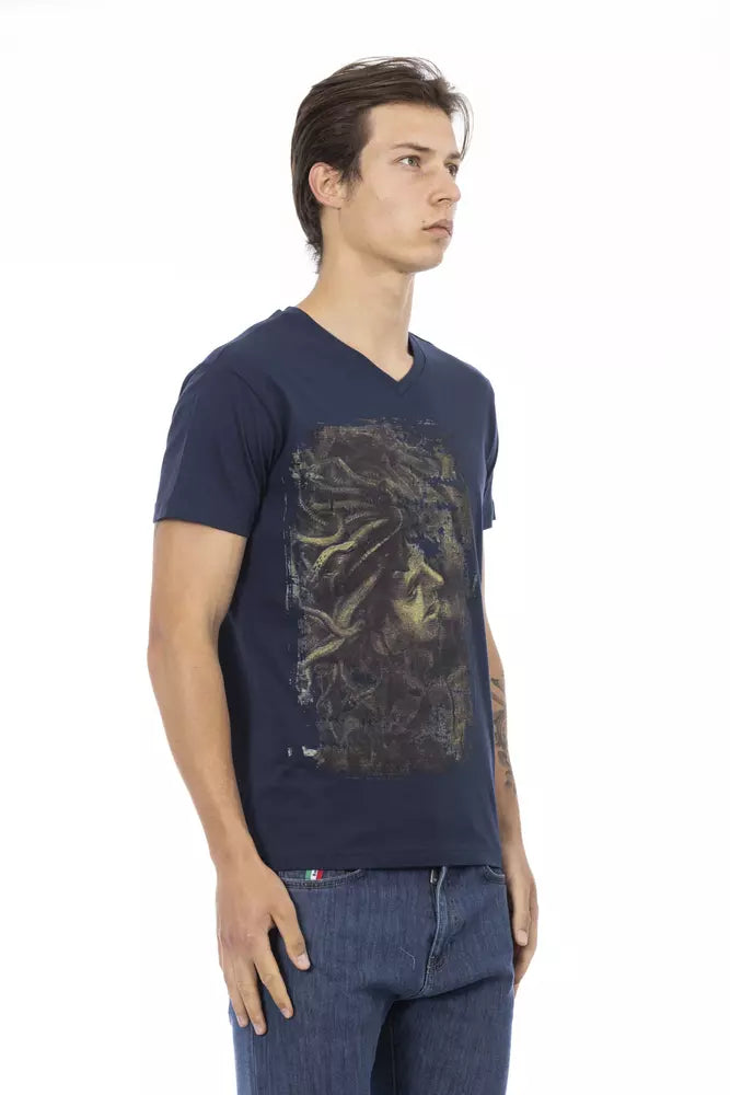 Trussardi Action Blue Cotton Men's T-Shirt