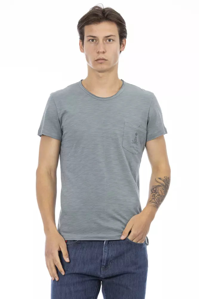 Trussardi Action Gray Cotton Men's T-Shirt