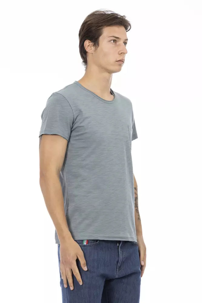 Trussardi Action Gray Cotton Men's T-Shirt