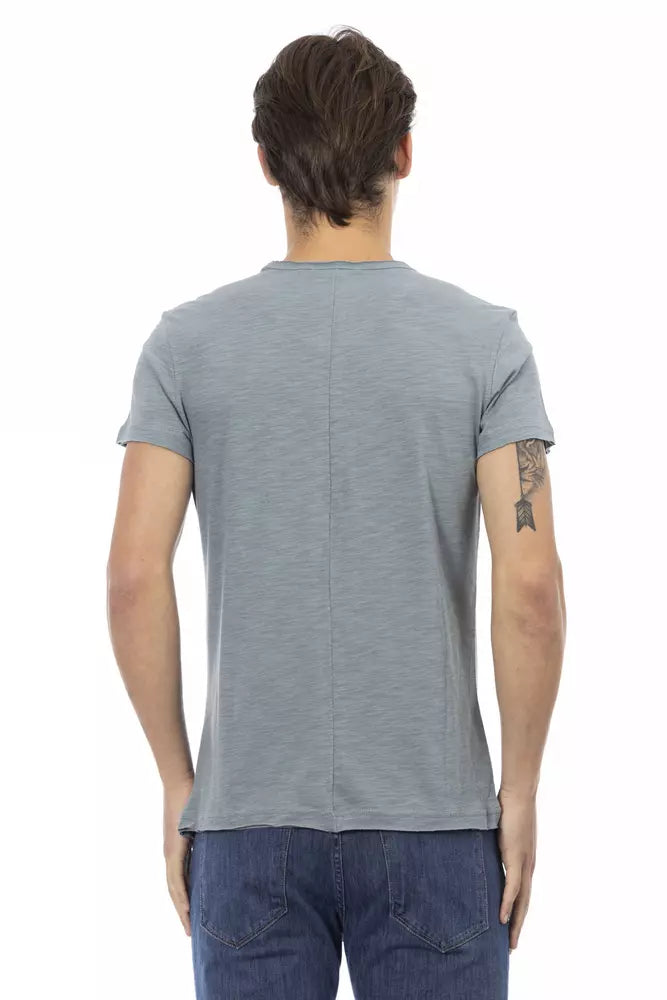 Trussardi Action Gray Cotton Men's T-Shirt