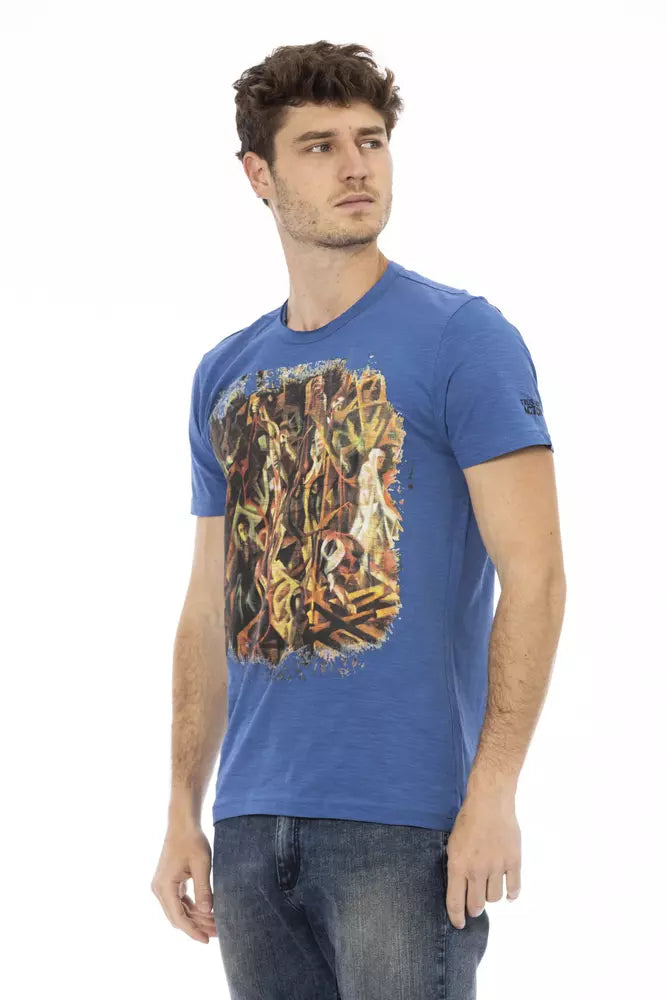Trussardi Action Blue Cotton Men's T-Shirt