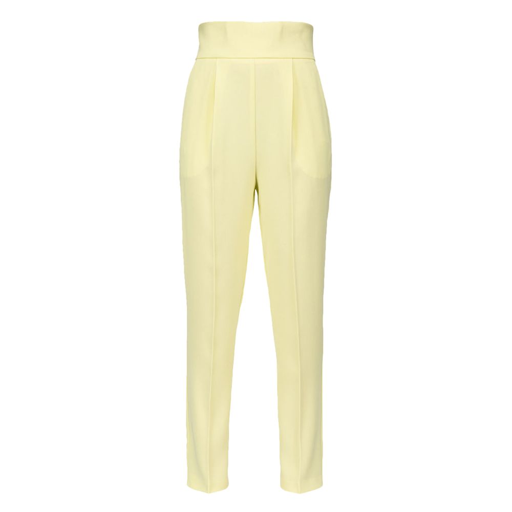 PINKO Yellow Polyester Jeans & Pant