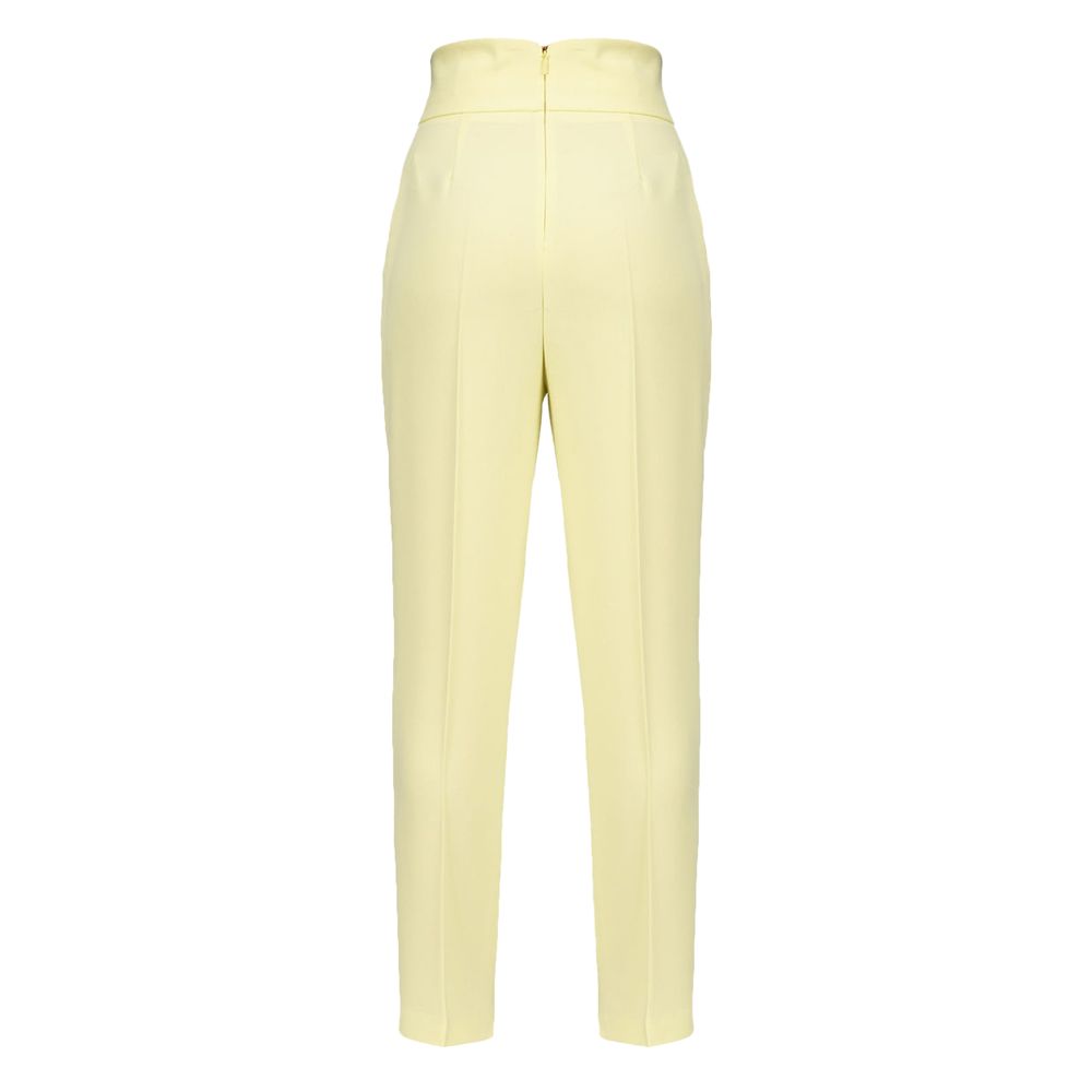 PINKO Yellow Polyester Jeans & Pant