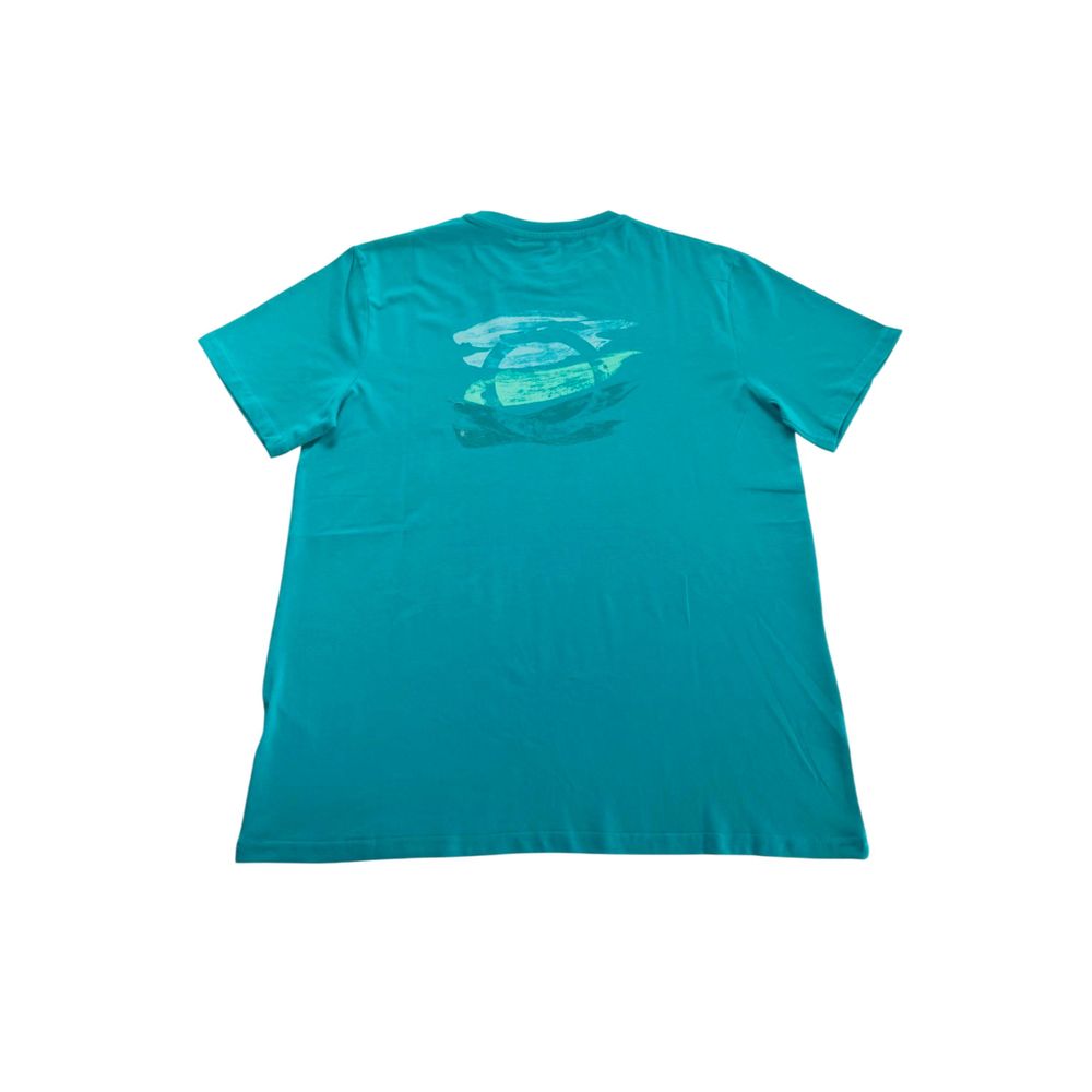Trussardi Beachwear Light Blue Cotton T-Shirt