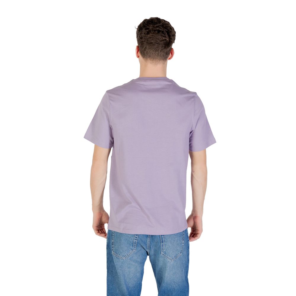 Lyle & Scott Purple Cotton T-Shirt