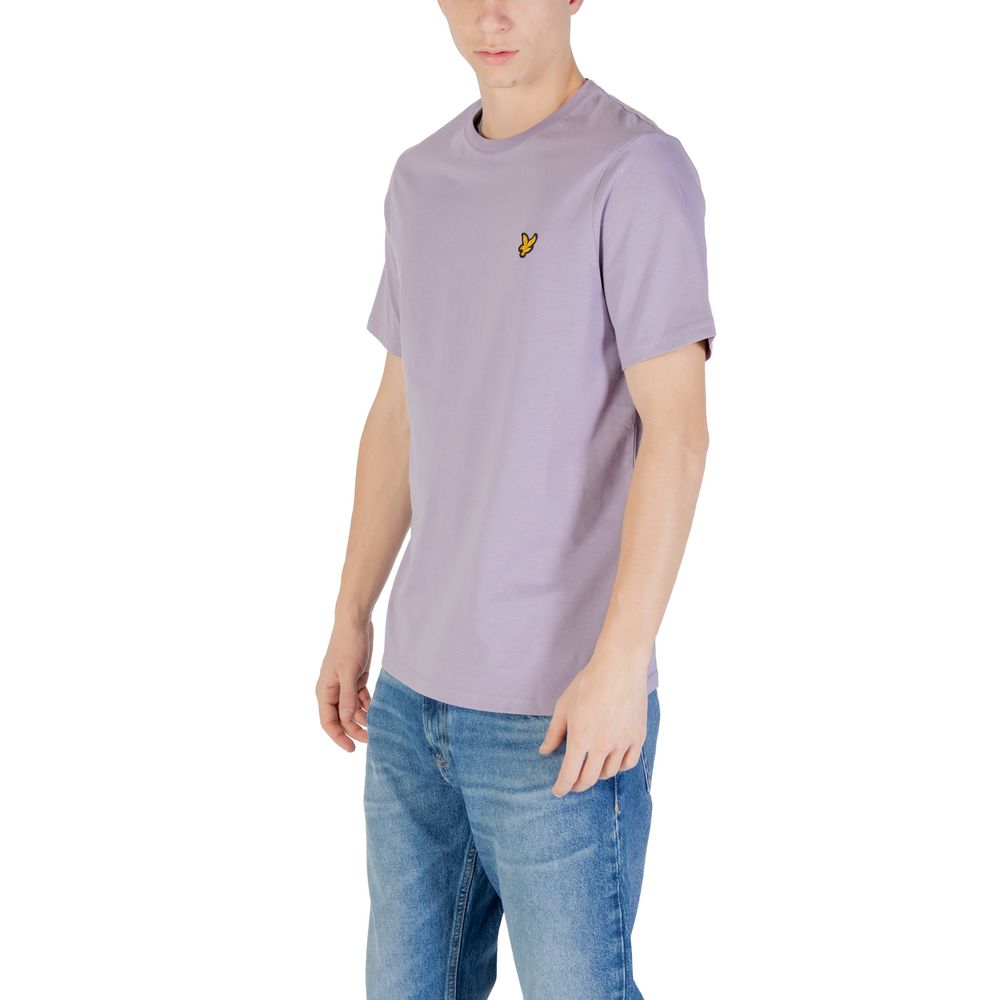 Lyle & Scott Purple Cotton T-Shirt