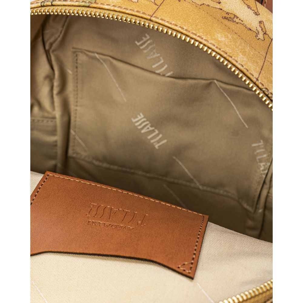 Alviero Martini Prima Classe Beige Leather Backpack