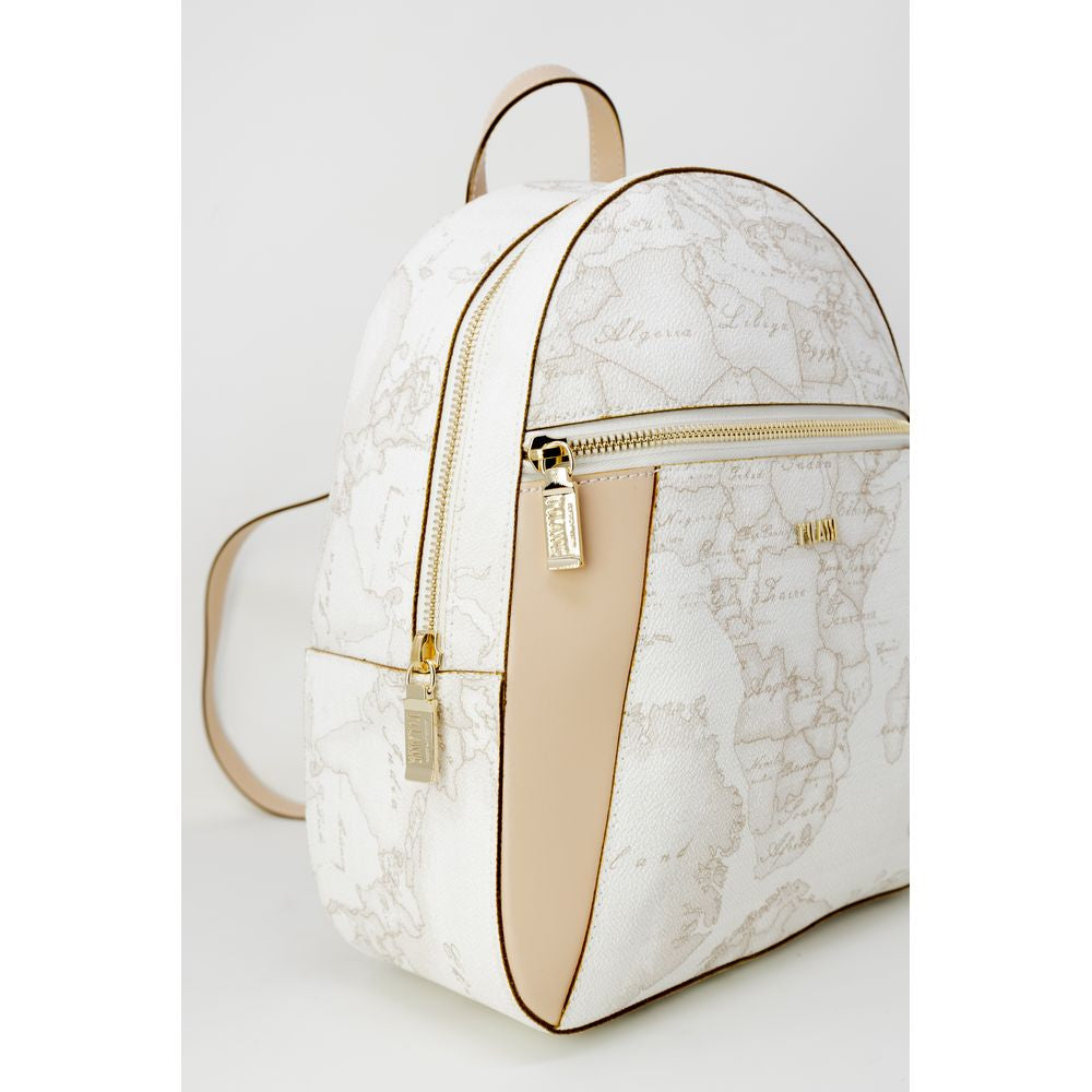 Alviero Martini Prima Classe White Polyethylene Backpack