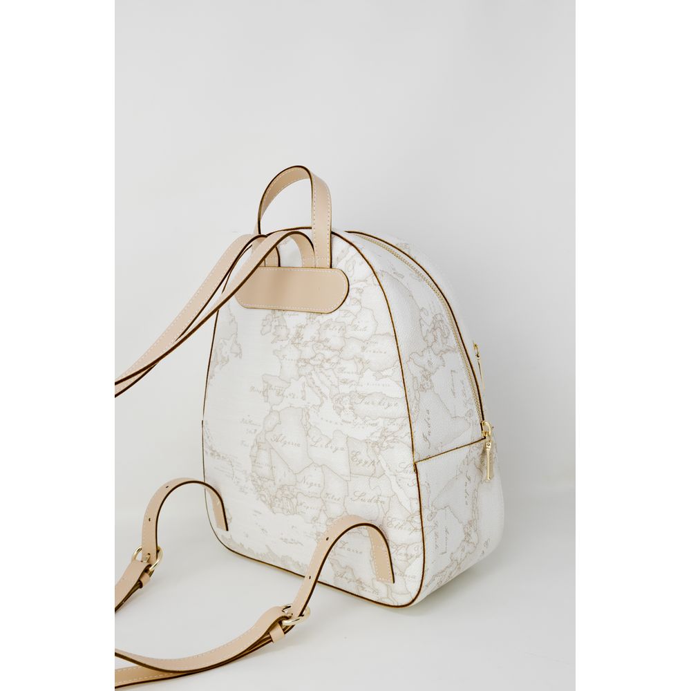 Alviero Martini Prima Classe White Polyethylene Backpack