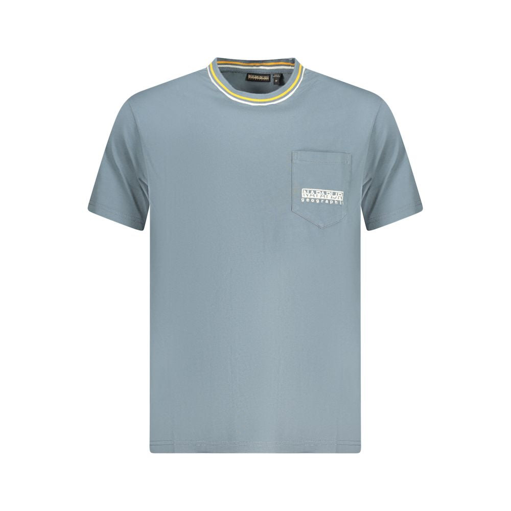 Napapijri Gray Organic Cotton Men T-Shirt