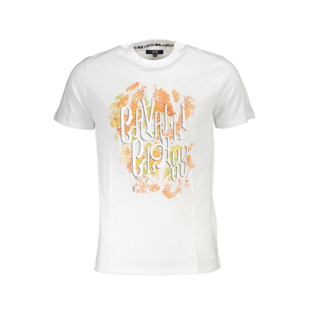 Cavalli Class Gray Cotton Men T-Shirt