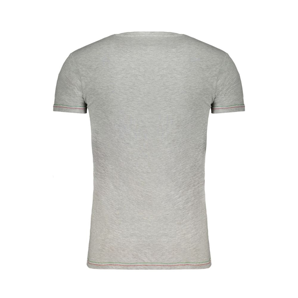 Aeronautica Militare Gray Cotton Men T-Shirt