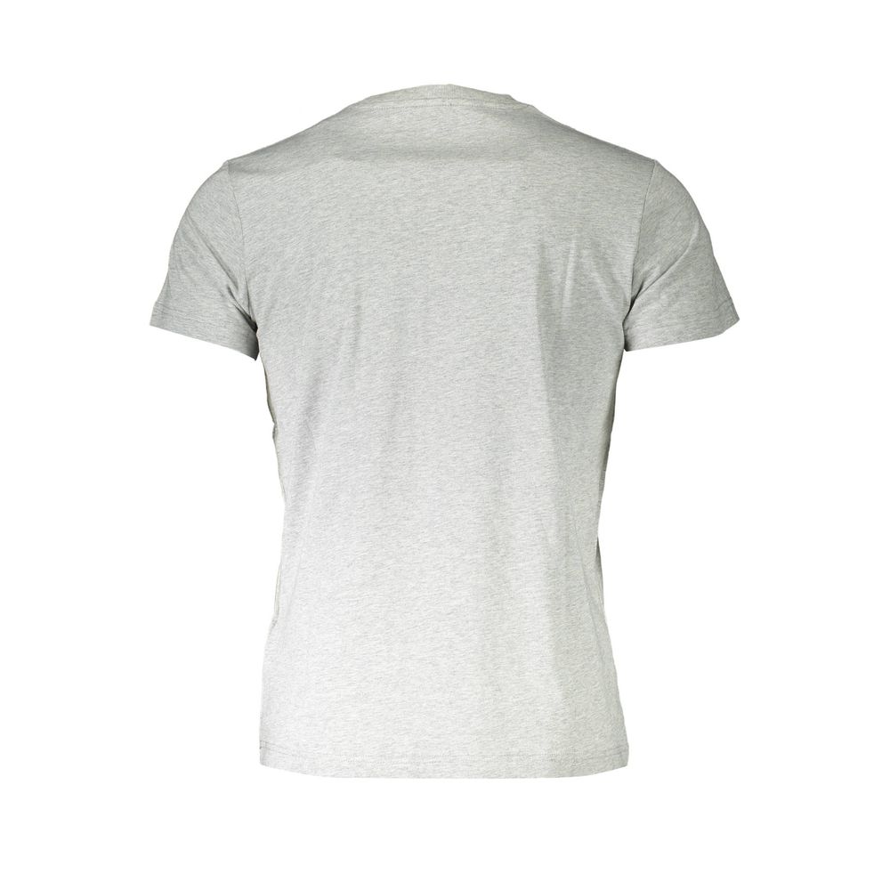Diesel Gray Cotton Men Short-Sleeve T-Shirt