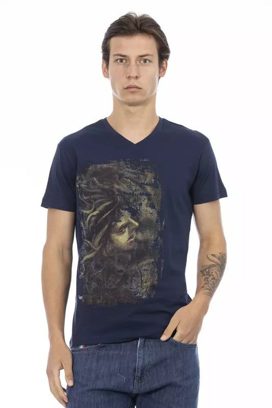 Trussardi Action Blue Cotton Men's T-Shirt