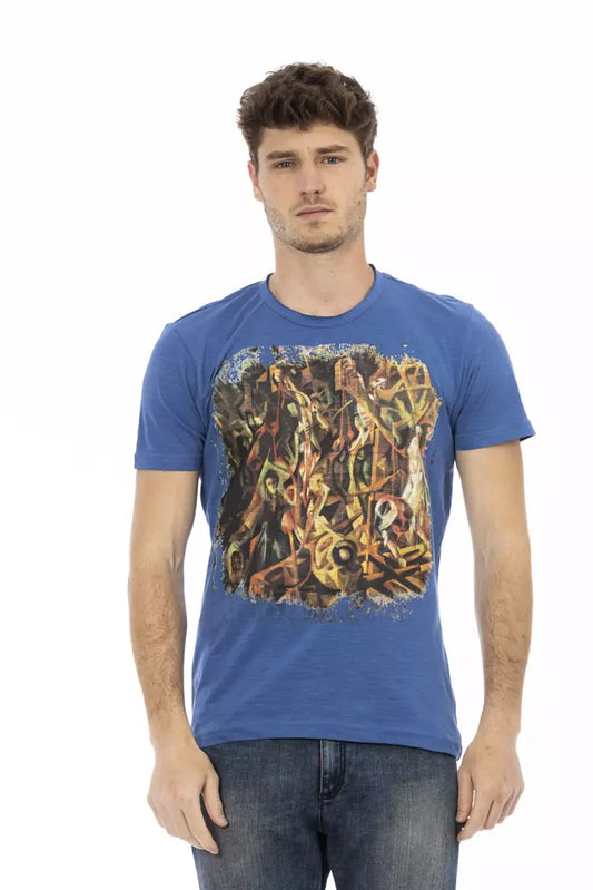 Trussardi Action Blue Cotton Men's T-Shirt