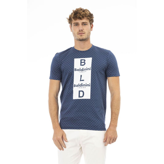 Baldinini Trend Blue Cotton Men's T-Shirt