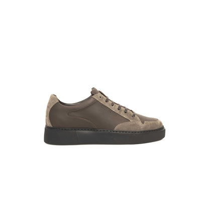 Cerruti 1881 Beige Cowhide Men Sneaker