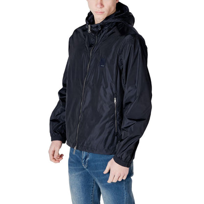 Armani Exchange Blue Polyamide Jacket
