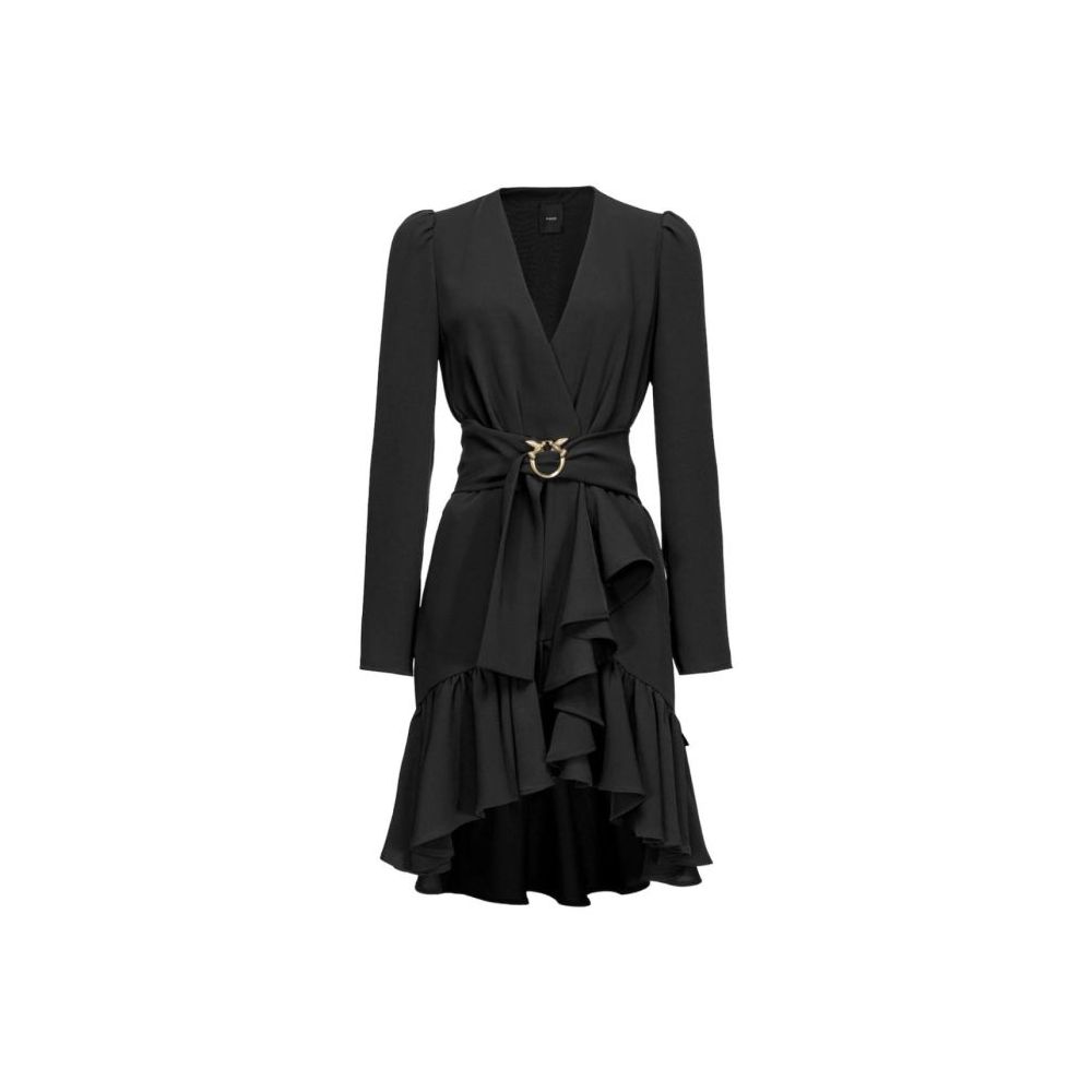 PINKO Black Polyester Dress