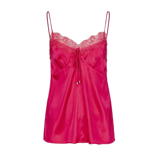 PINKO Fuchsia Silk Tops & T-Shirt