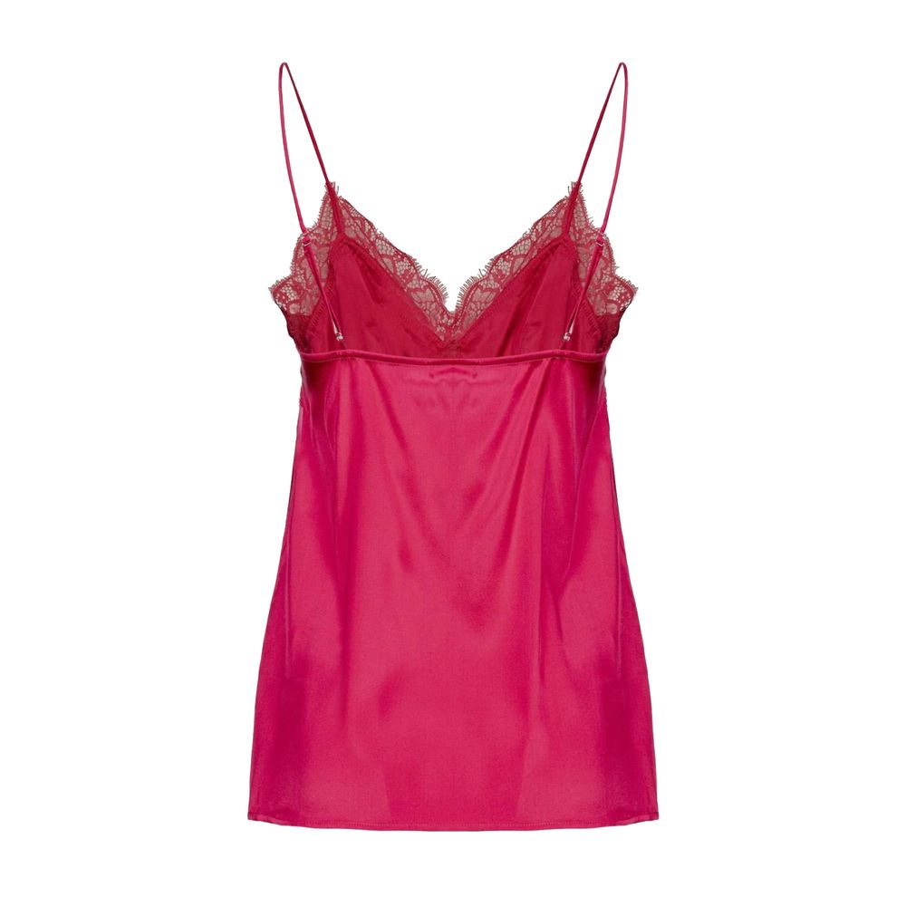 PINKO Fuchsia Silk Tops & T-Shirt