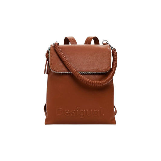Desigual Brown Polyethylene Backpack