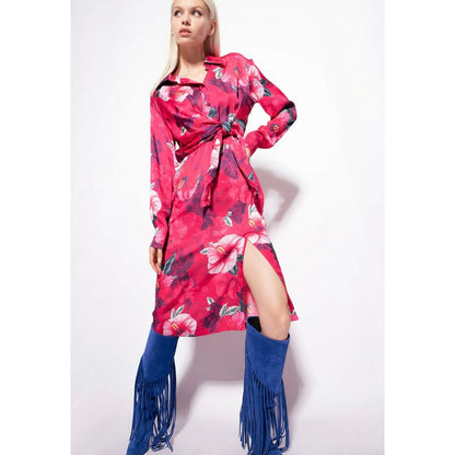 PINKO Fuchsia Viscose Dress