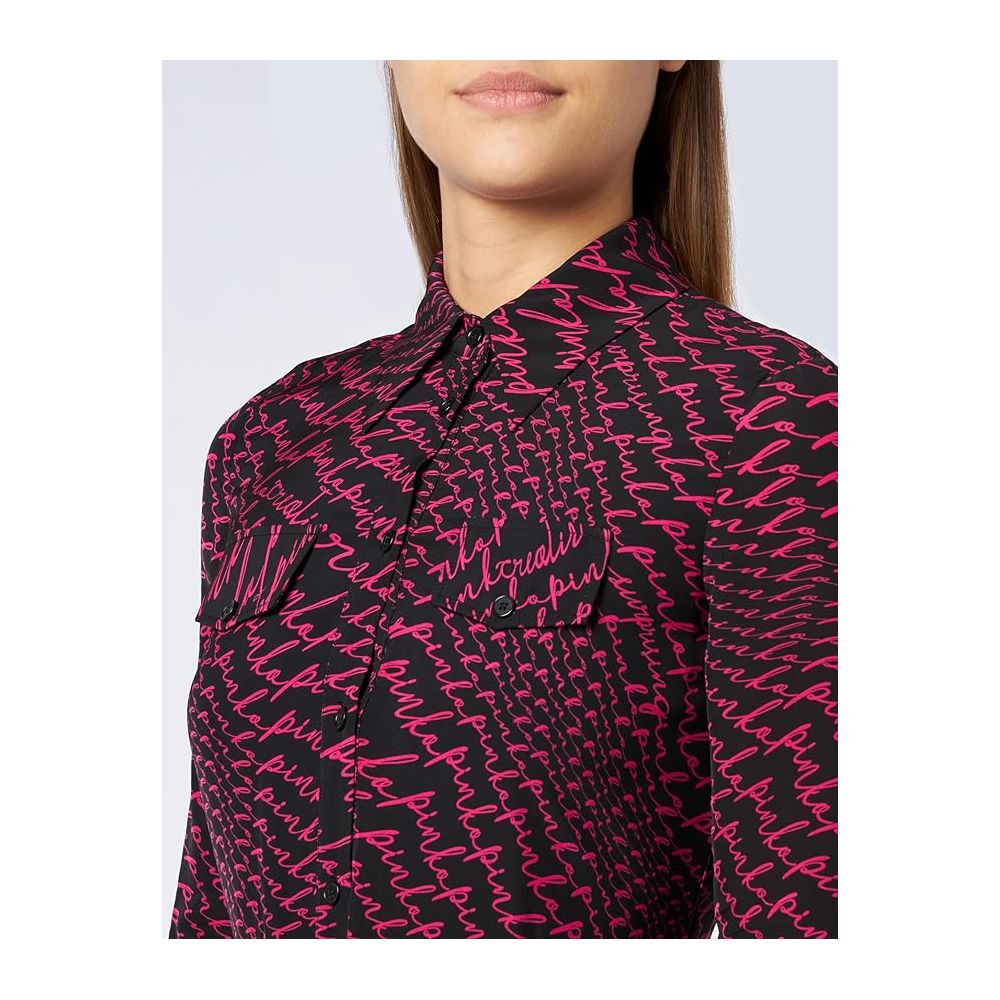 PINKO Black Polyester Dress