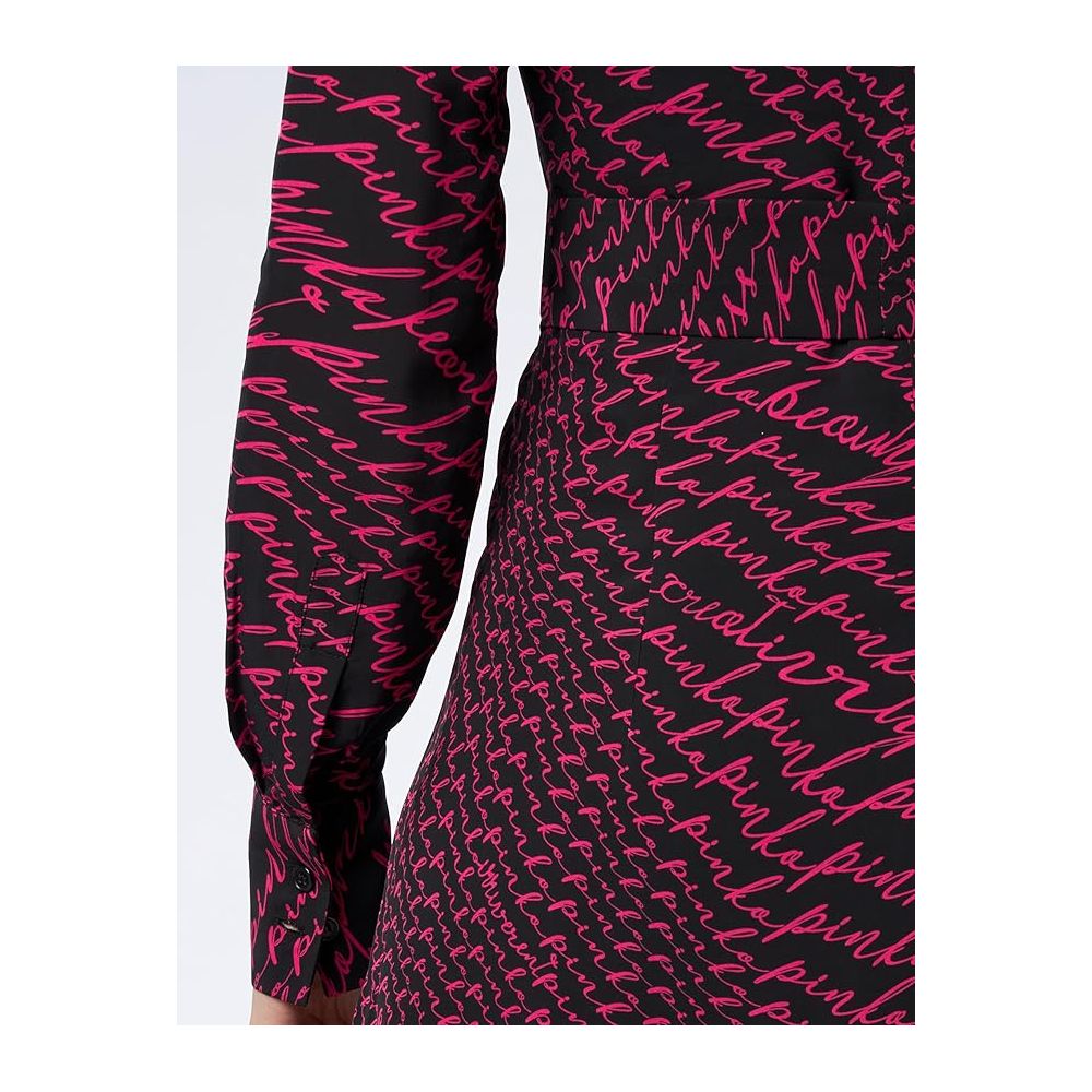 PINKO Black Polyester Dress
