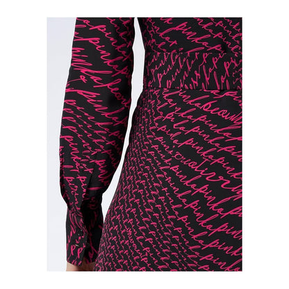 PINKO Black Polyester Dress