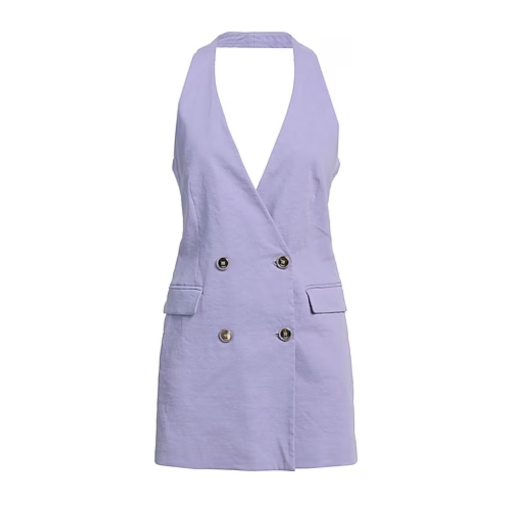 PINKO Purple Linen Dress