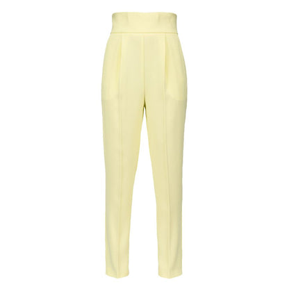 PINKO Yellow Polyester Jeans & Pant