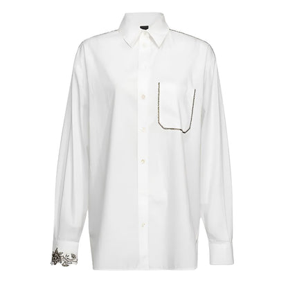 PINKO White Cotton Shirt