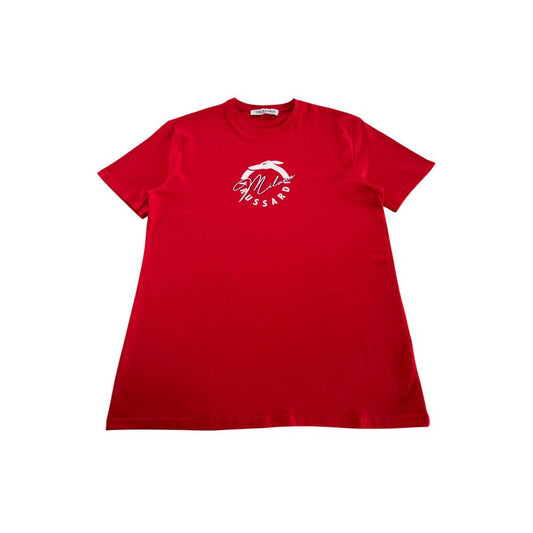 Trussardi Beachwear Red Cotton T-Shirt