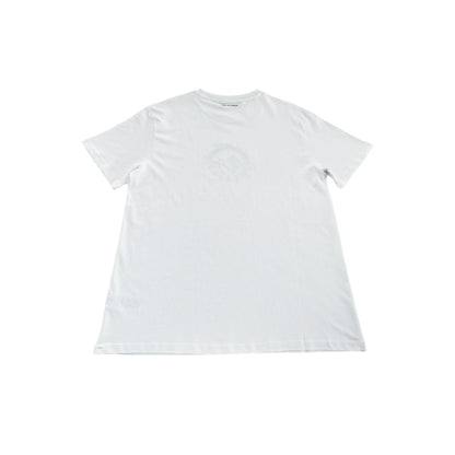 Trussardi Beachwear White Cotton T-Shirt
