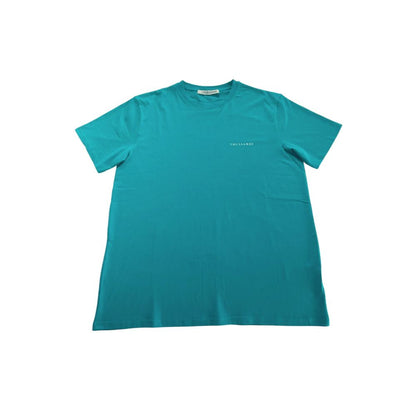 Trussardi Beachwear Light Blue Cotton T-Shirt