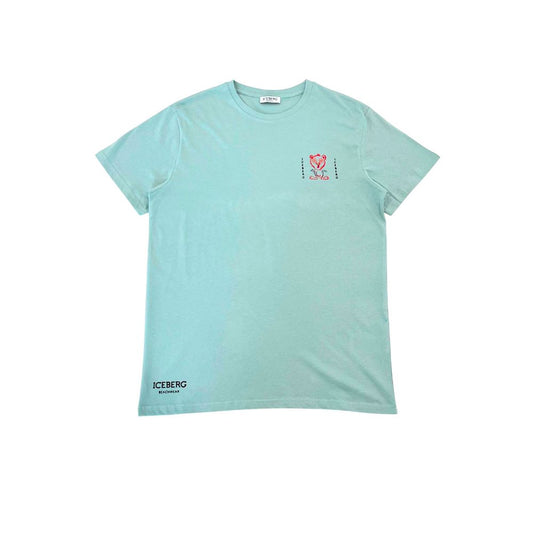 Iceberg Light Blue Cotton T-Shirt