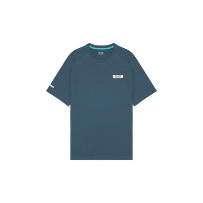 EA7 Emporio Armani Black Polyester T-Shirt