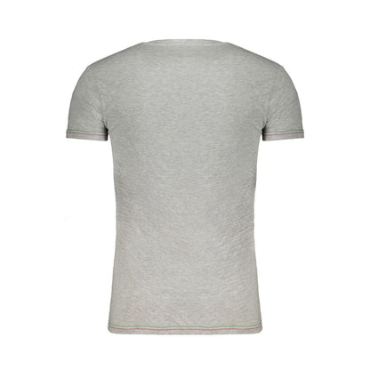 Aeronautica Militare Gray Cotton Men T-Shirt